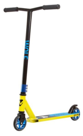 Самокат Novatrack Wolf 110 Alloy 110A.WOLF.BLM21 (лимонный)
