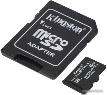 Kingston Industrial microSDHC SDCIT2/8GB 8GB (с адаптером)