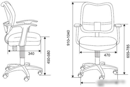Кресло Бюрократ CH-W797/OR/TW-96-1 