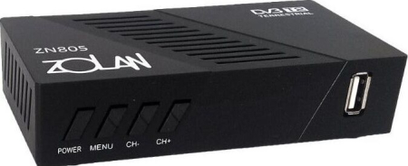 ZOLAN ZN 805 DVB-T2/Wi-Fi/IPTV/MEGOGO/YouTube, дисплей
