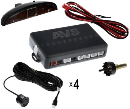 AVS PS-124U (4 датчика+коннекторы, цветной светодиодный дисплей с цифровым табло) (A78012S)